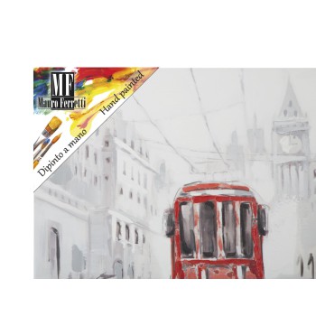 TABLEAU SUR TOILE TRAM -A-