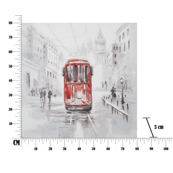 TABLEAU SUR TOILE TRAM -A-