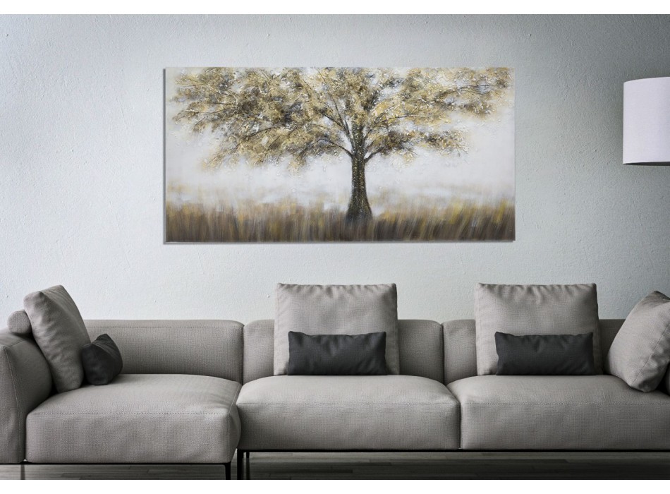 TABLEAU SUR TOILE ARBRE FONCÉ -A-