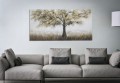 PEINTURE SUR TOILE ARBRE FONCE -A-