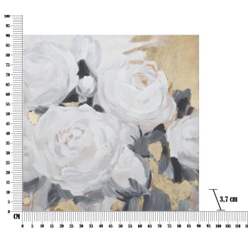 TABLEAU SUR TOILE FLEUR BLANCHE -A-