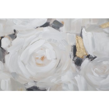 TABLEAU SUR TOILE FLEUR BLANCHE -B-