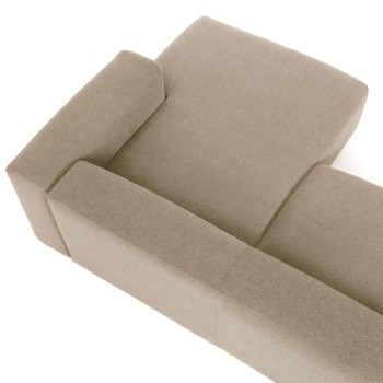 Divano Blok 2 posti chaise longue destro beige 240 cm