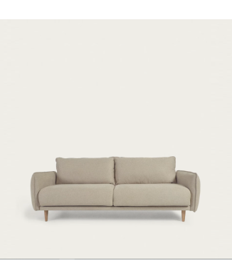 Canapé Carlota 3 places beige 213 cm