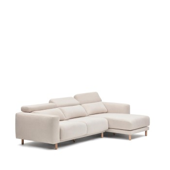 Divano Singa 3 posti con chaise longue destra