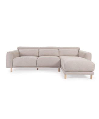 Divano Singa 3 posti con chaise longue destra