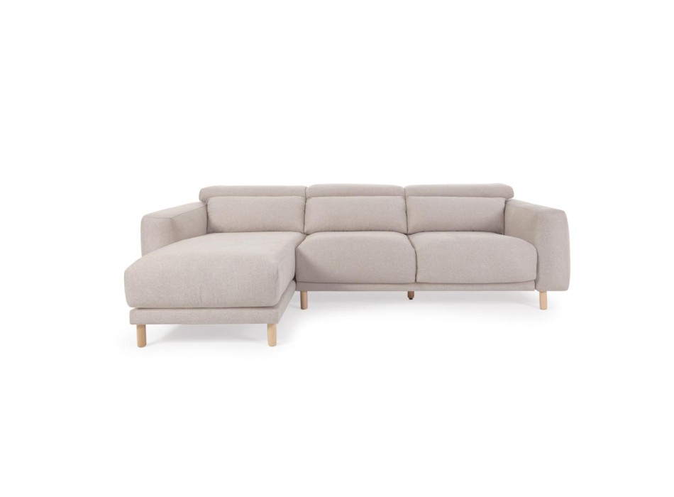 Divano Singa 3 posti con chaise longue sinistra