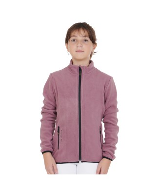 SWEAT-SHIRT POLAIRE FILLE AVEC ZIP SUR LE DEVANT