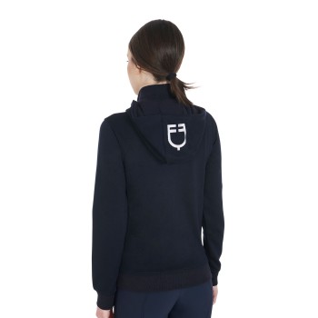 SWEAT-SHIRT EN COTON POUR FEMME AVEC LOGO BRODÉ