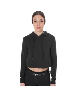 SWEAT-SHIRT À CAPUCHE DÉCOUPÉ FEMME