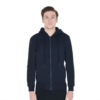 SWEAT-SHIRT HOMME AVEC CAPUCHE ET ZIP AVANT