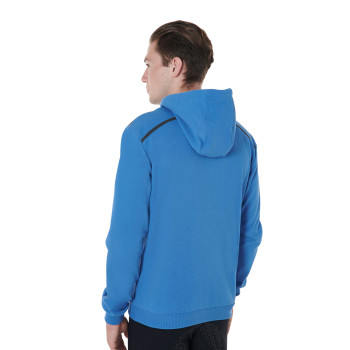 SWEAT-SHIRT HOMME AVEC ZIP SUR LE DEVANT ET CAPUCHE promo