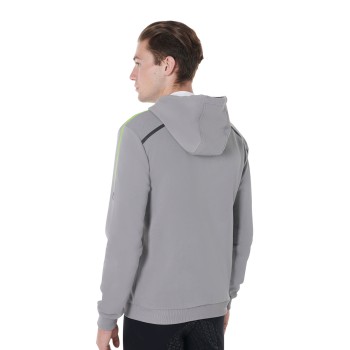 SWEAT-SHIRT HOMME AVEC ZIP SUR LE DEVANT ET CAPUCHE