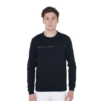 SWEAT-SHIRT À COL ROND INTERLOCK POUR HOMMES