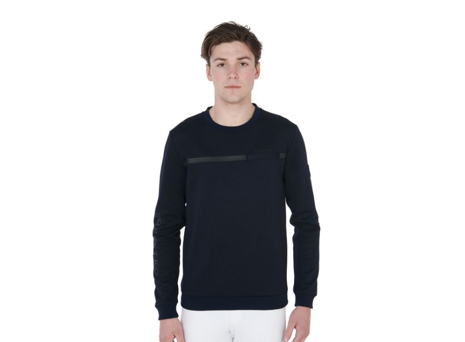 SWEAT-SHIRT À COL ROND INTERLOCK POUR HOMMES