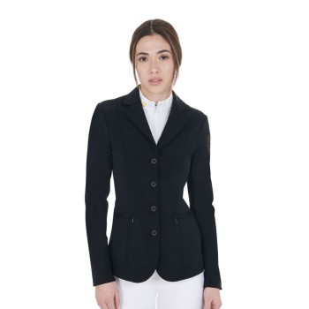 VESTE DE COMPÉTITION FEMME AVEC LOGO BRODÉ CONTRASTE