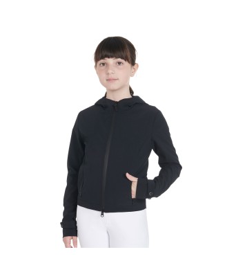 VESTE SOFTSHELL ENFANT COUPE SLIM EN TISSU TECHNIQUE