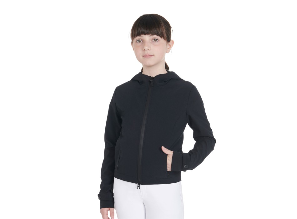 VESTE SOFTSHELL ENFANT COUPE SLIM EN TISSU TECHNIQUE