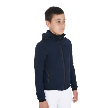 VESTE SOFTSHELL ENFANT TROIS COUCHES EN TISSU TECHNIQUE