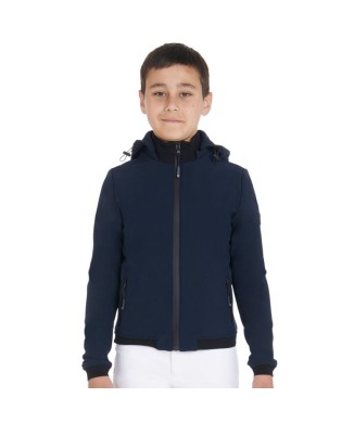 VESTE SOFTSHELL ENFANT TROIS COUCHES EN TISSU TECHNIQUE