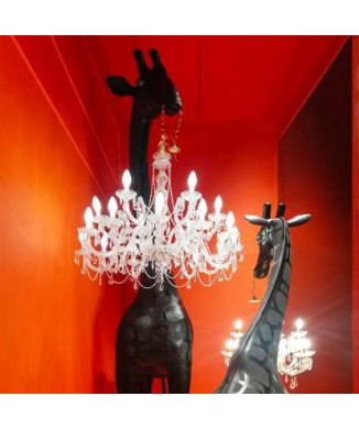 GIRAFE AMOUREUX INTÉRIEUR (H 4m) 19002WH QEEBOO