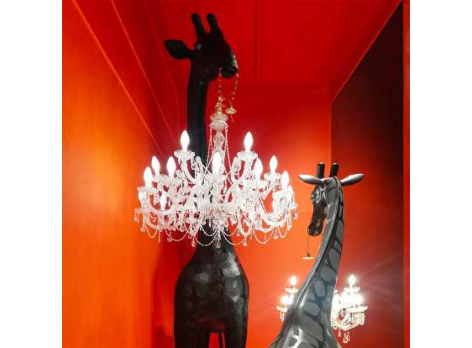 GIRAFE AMOUREUX INTÉRIEUR (H 4m) 19002WH QEEBOO