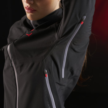 Coquille softshell imperméable à fermeture éclair pour femme Equestro Ridertechnology