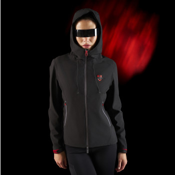 Coquille softshell imperméable à fermeture éclair pour femme Equestro Ridertechnology