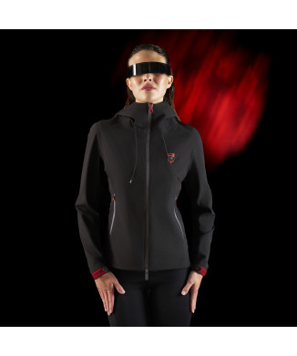 Coquille softshell imperméable à fermeture éclair pour femme Equestro Ridertechnology