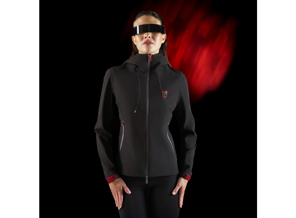 Coquille softshell imperméable à fermeture éclair pour femme Equestro Ridertechnology