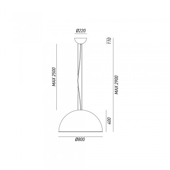 Lampe à suspension GALILEO 251.06.FF IL FANALE