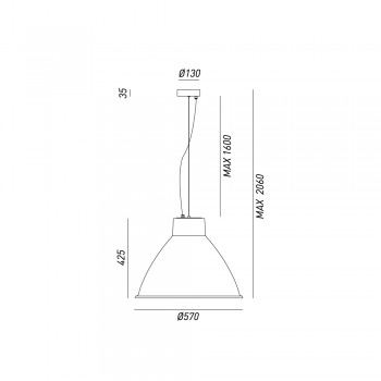 Lampe à suspension Grande LOFT 269.14.FF IL FANALE