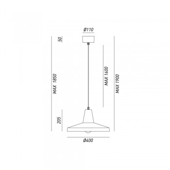 Lampe à suspension OFFICINA 268.02.FF IL FANALE