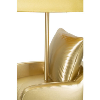 LAMPE DE CHEVET JAUNE MIDCENTURY