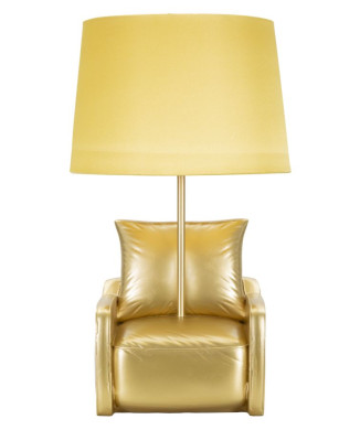 LAMPE DE CHEVET JAUNE MIDCENTURY