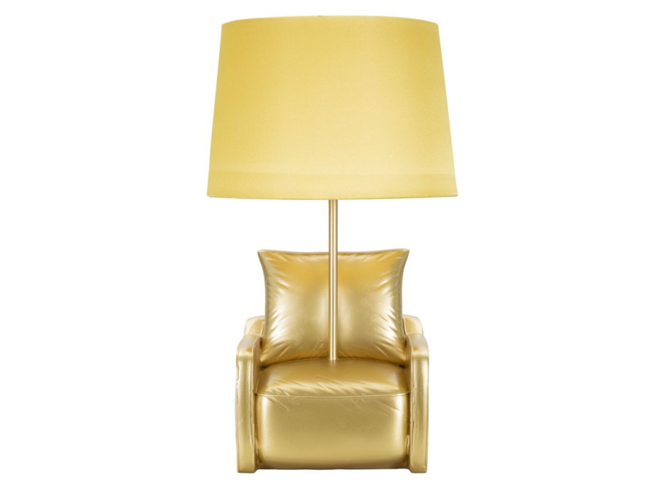 LAMPE DE CHEVET JAUNE MIDCENTURY