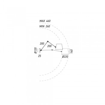 Applique orientable 271.05.OF REPORTER IL FANALE