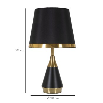 LAMPE DE TABLE NOIRE