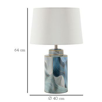 ÉLÉGANTE LAMPE DE TABLE EN CÉRAMIQUE