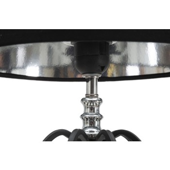 LAMPE DE TABLE ARGENT FONCÉ