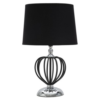 LAMPE DE TABLE ARGENT FONCÉ