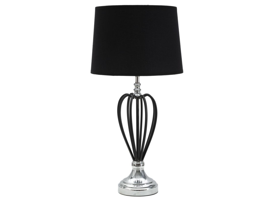 LAMPE DE TABLE ARGENT FONCÉ