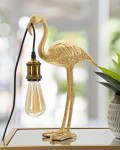 LAMPE DE TABLE FLAMANT 40X25CM