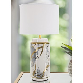 LAMPE DE TABLE NOIRE ABSTRAITE GLAM