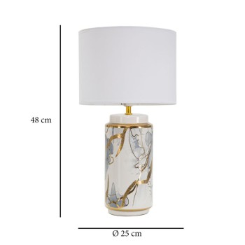 LAMPE DE TABLE NOIRE ABSTRAITE GLAM