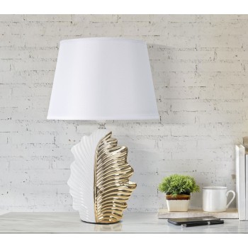 LAMPE DE TABLE FEUILLE GLAM