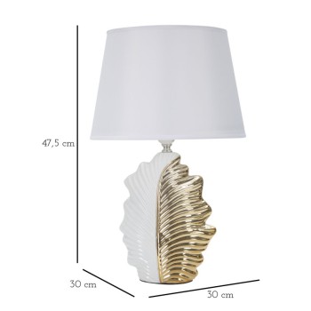 LAMPE DE TABLE FEUILLE GLAM