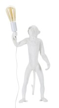 LAMPE DE TABLE SINGE BLANCHE