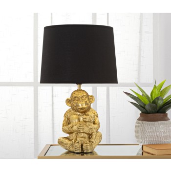 LAMPE DE TABLE SINGE MAMAN