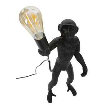 LAMPE DE TABLE SINGE NOIR